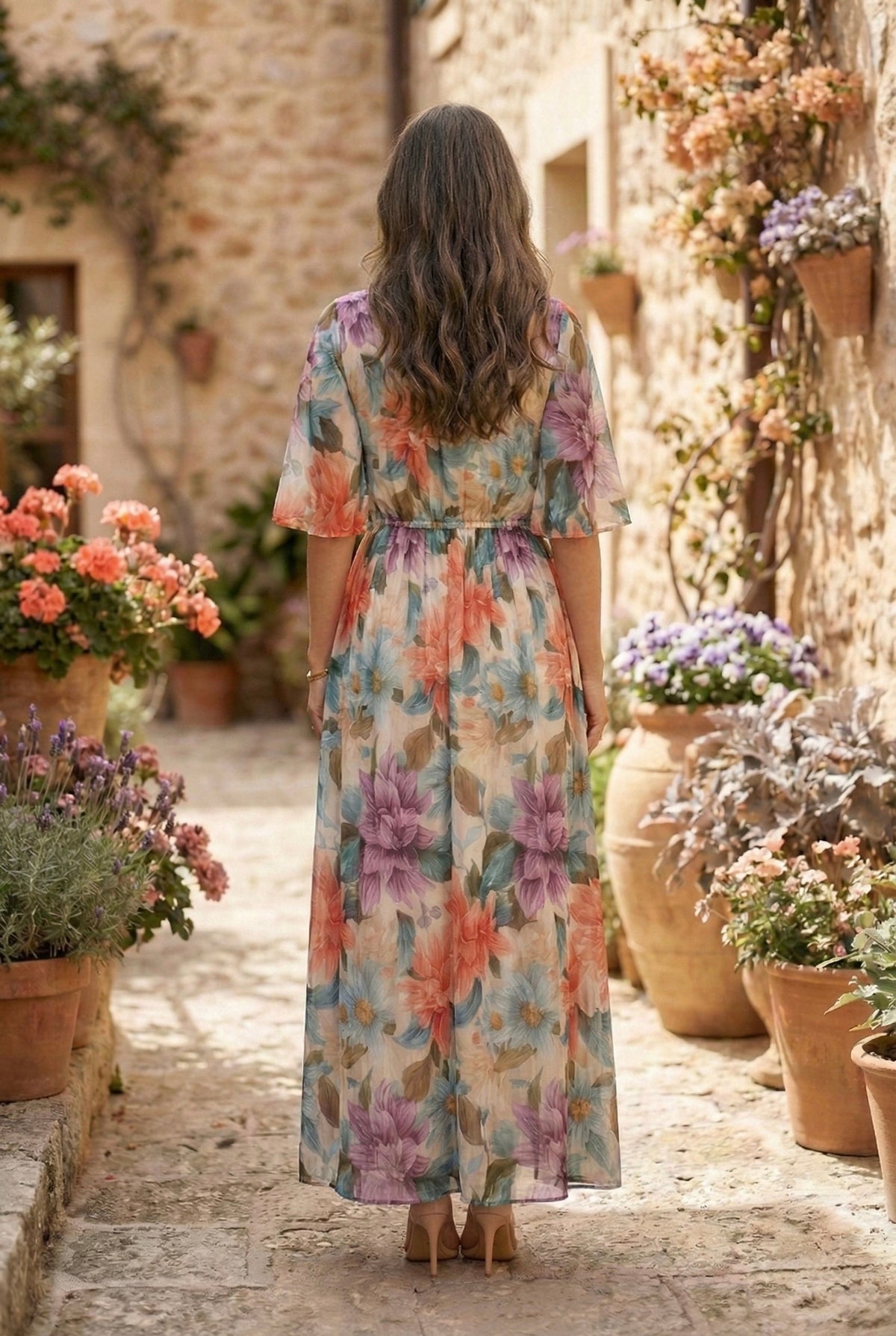Ethereal Muse Floral Maxi Dress