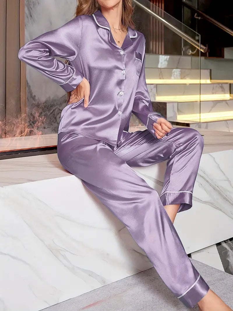 Luxe Lounge Dreams Co-ord Set – Lavender Glow