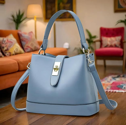 Women's Girls Bucket Cross Body Bag with Sling