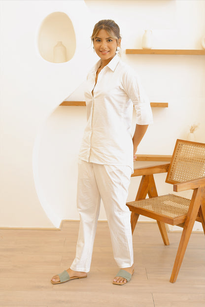 Vanilla Linen Coord Set