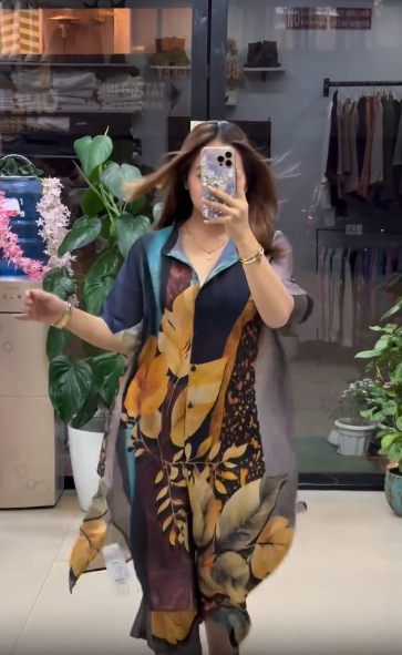 2 COLOR NEW LOANCH- LONG SHIRT STYLE DRESS