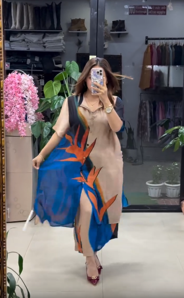 2 COLOR NEW LOANCH- LONG SHIRT STYLE DRESS