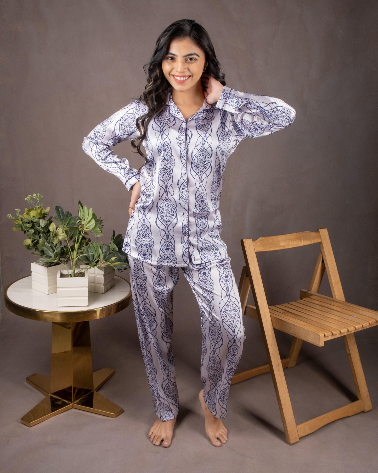 Blissful Blue Artistry Ensemble PJ Set