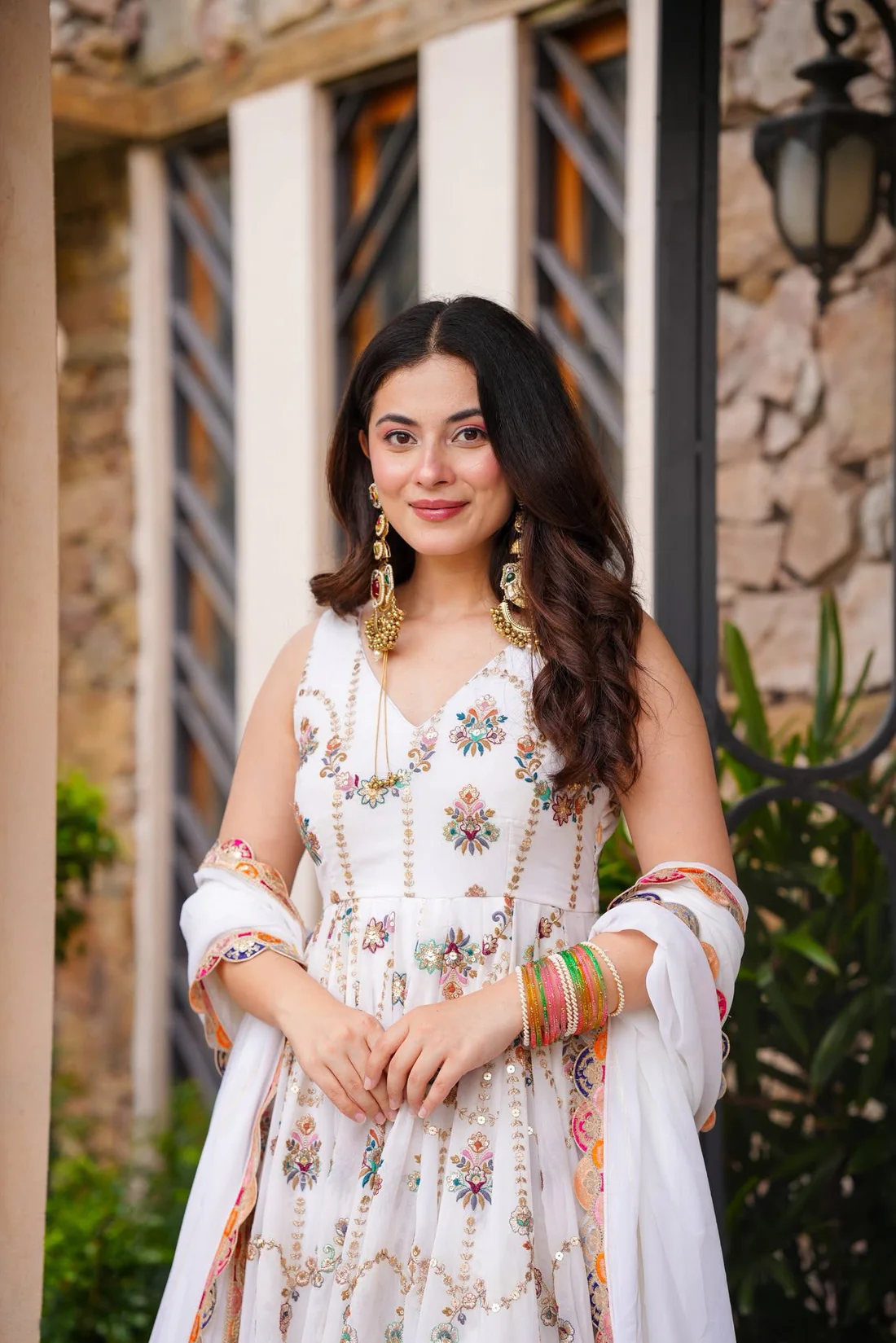 BARKAT-Elegant Ethnic Gown with Dupatta