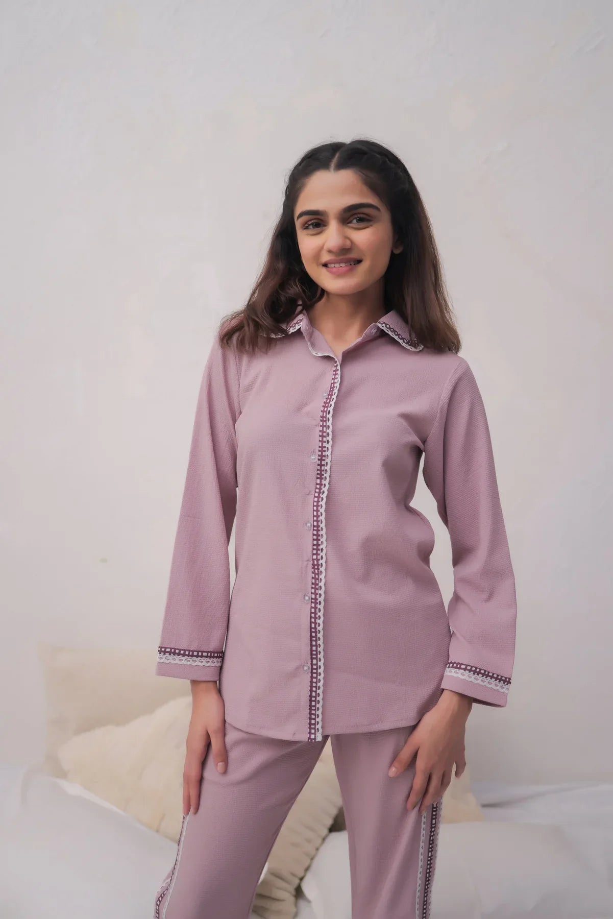Upgrad hub Textured PJ Set