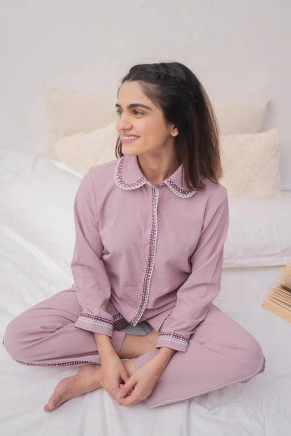 Upgrad hub Textured PJ Set