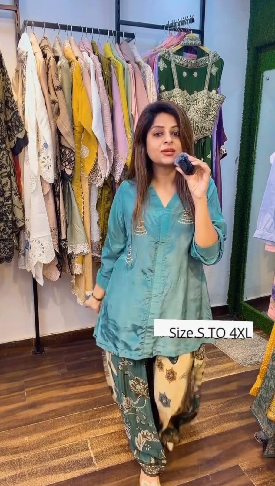 New Stylish 2in1  Shirt And Palazza Suit Set