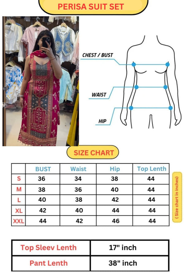 Perisa Primium Fancy Pair with Dupatta set