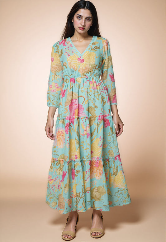 Teal Appeal Maxi Dress