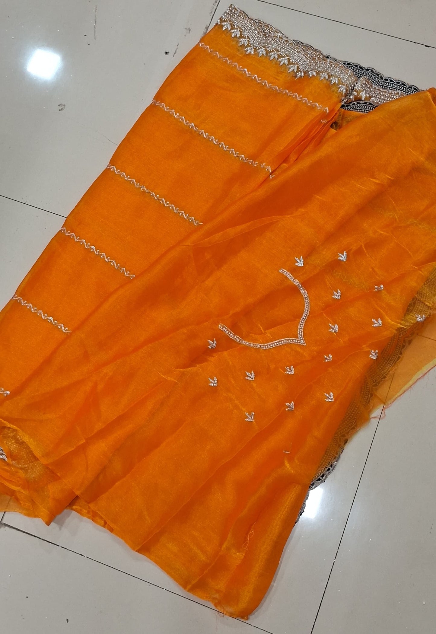 YELLOW Party Wear Launching Designer Dana Handwork