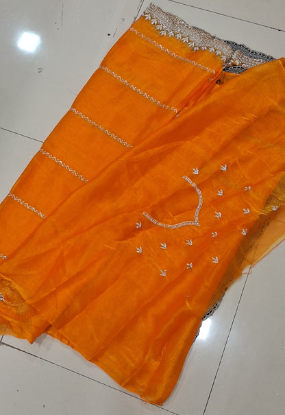 YELLOW Party Wear Launching Designer Dana Handwork