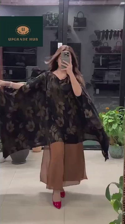 Chiffon Long Floral Printed Dress | Swag Love